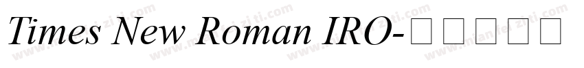 Times New Roman IRO字体转换